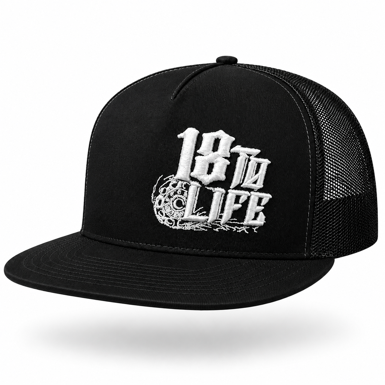 Flat Bill 18tolife Black