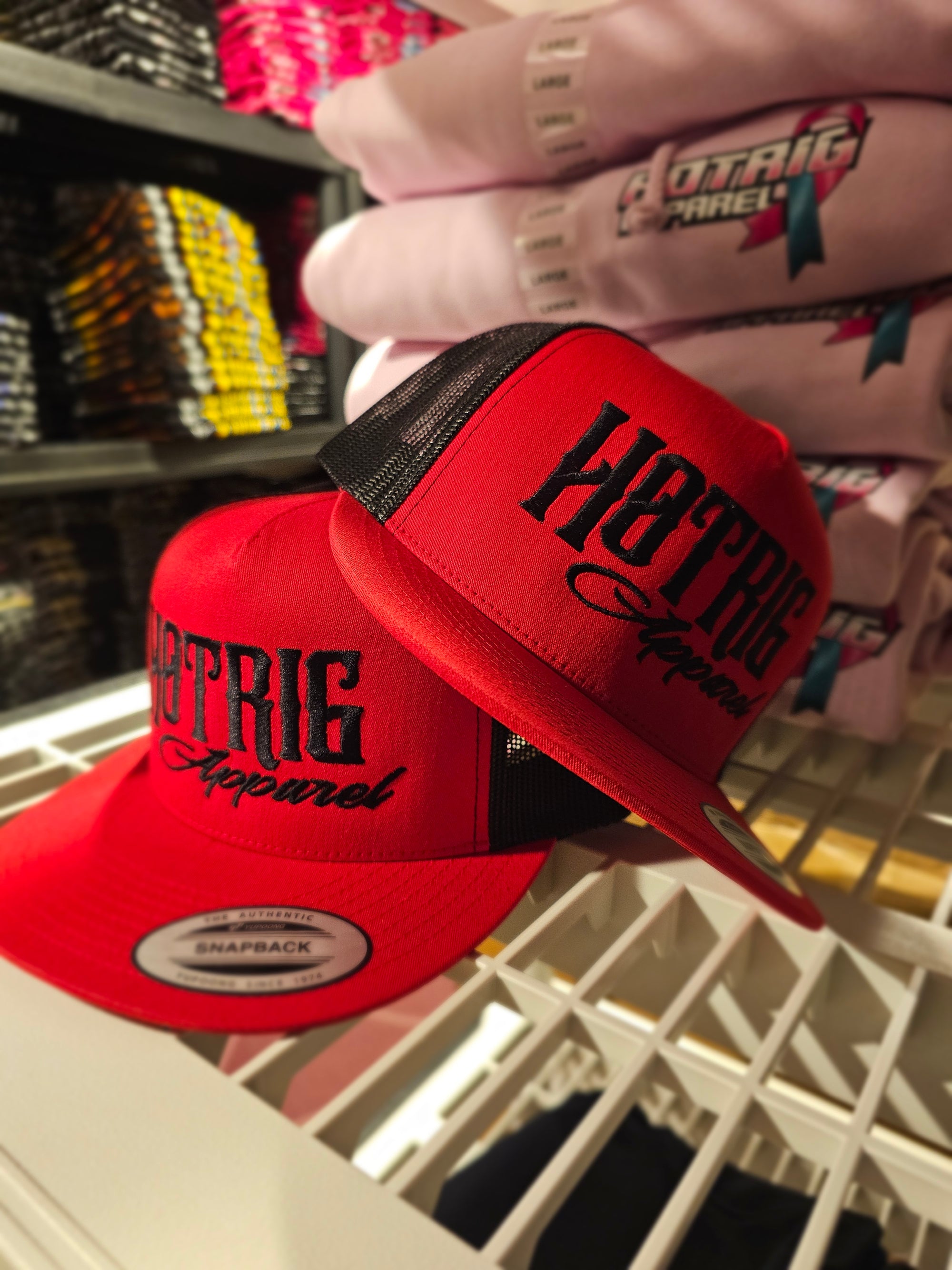 Flat Bill Hotrig Red