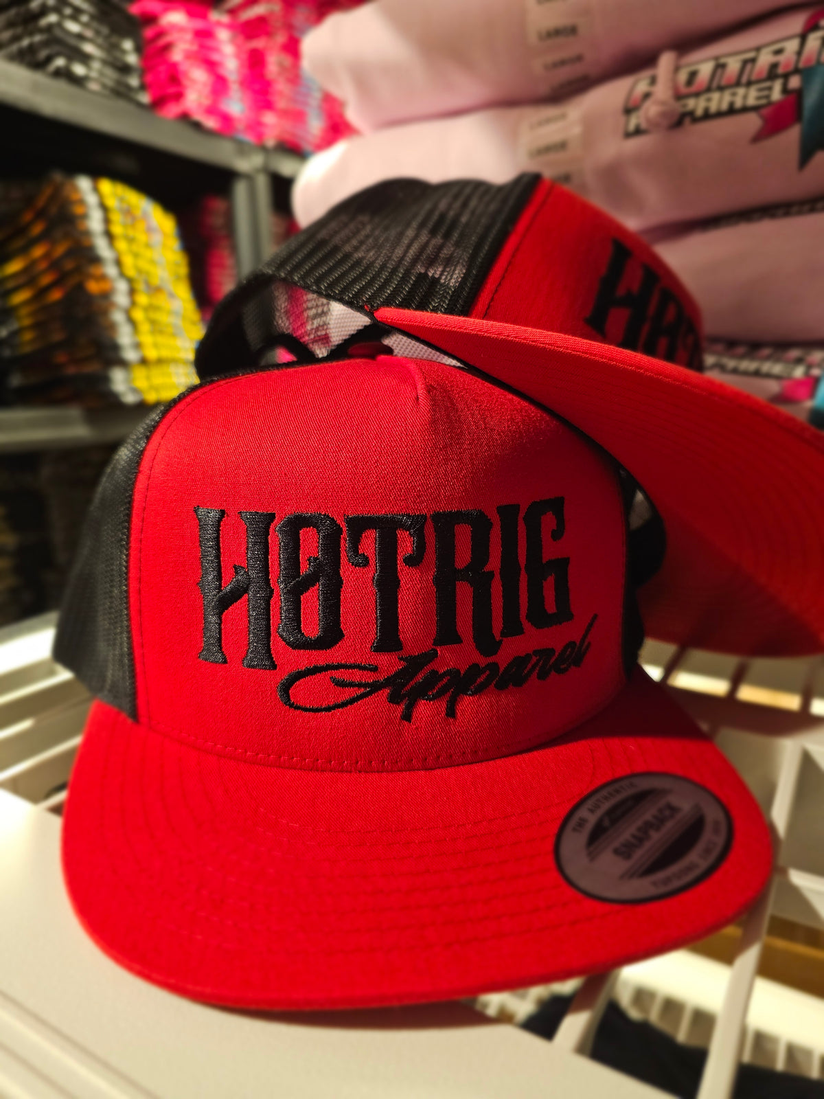 Flat Bill Hotrig Red