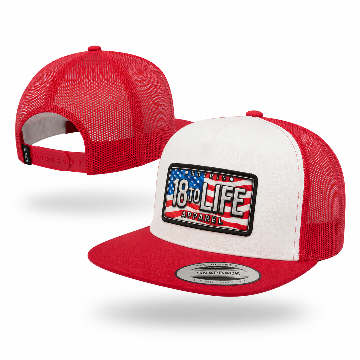 "Merica 18toLife Red/White Snapback
