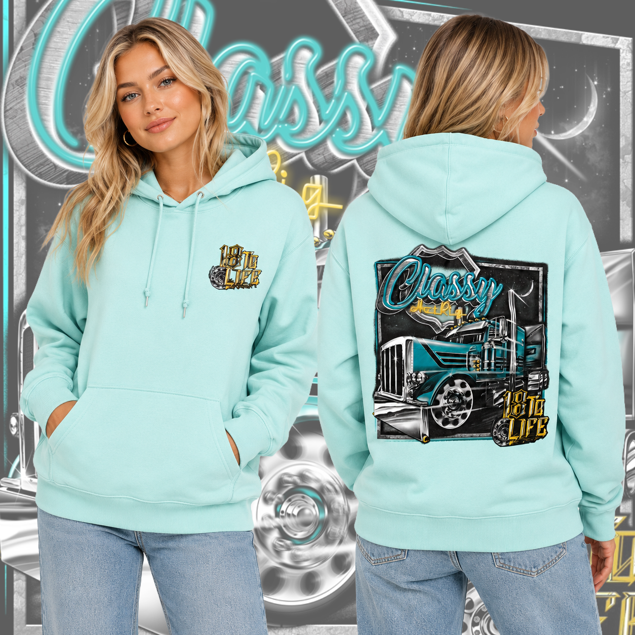 Classy Hoodie Mint