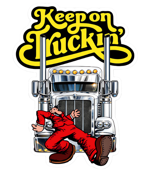 Keep Truckin' Truck sticker