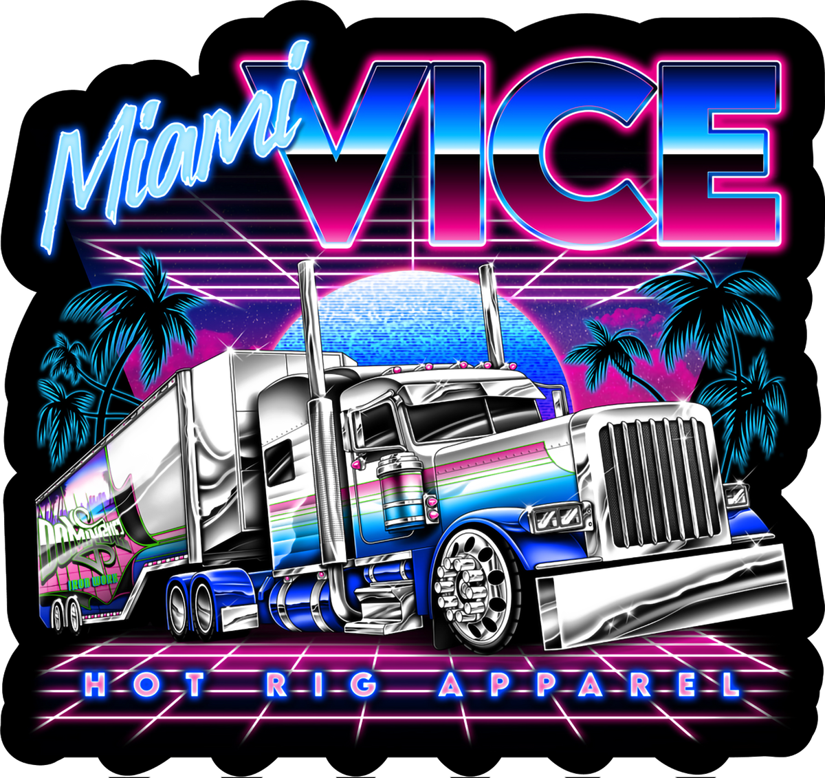 Miami Vice decal sticker