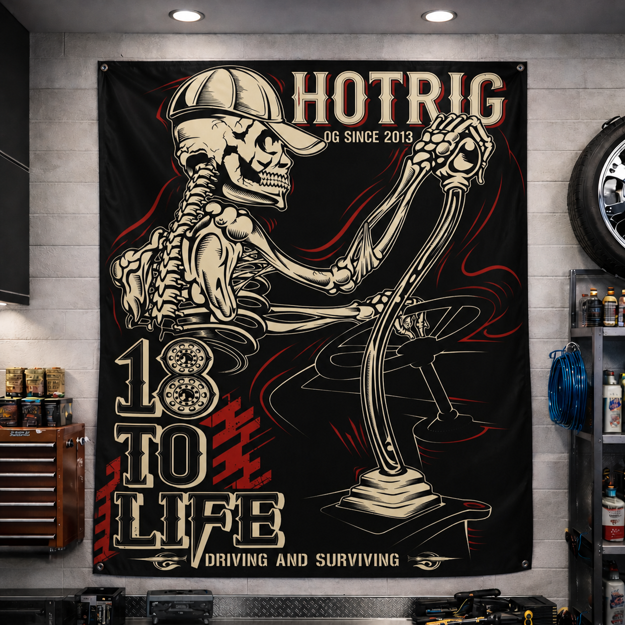 18toLife Skeleton Banner
