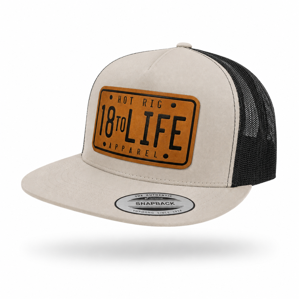 Flat Bill Snap Hat Silver 18toLife