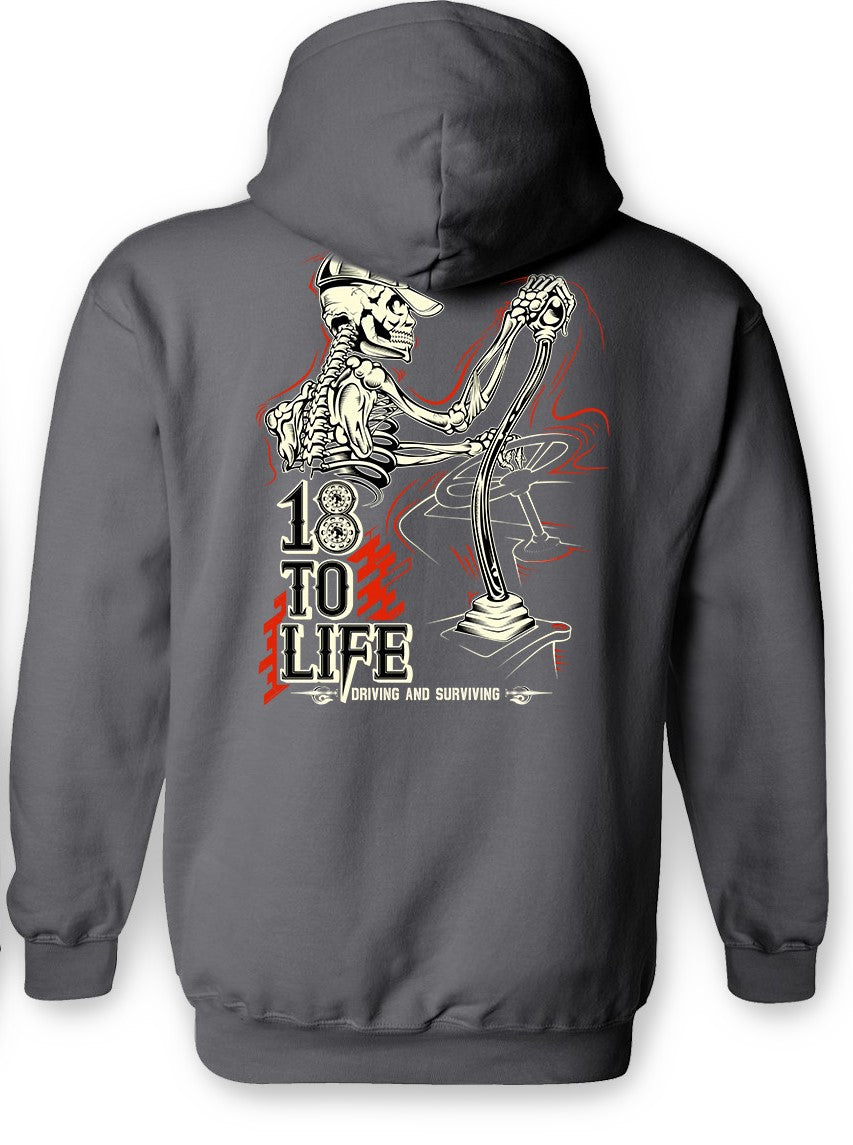 SKELETON "18 TO LIFE" HOODIE